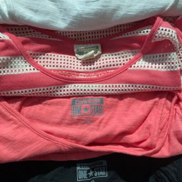 Four CONVERSE Womens Shirts, All Size XS (16" Across) / All Great Condition! - Picture 2 of 8